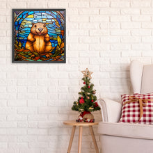 Load image into Gallery viewer, Diamond Painting - Full Round - glass painting beaver (30*30CM)
