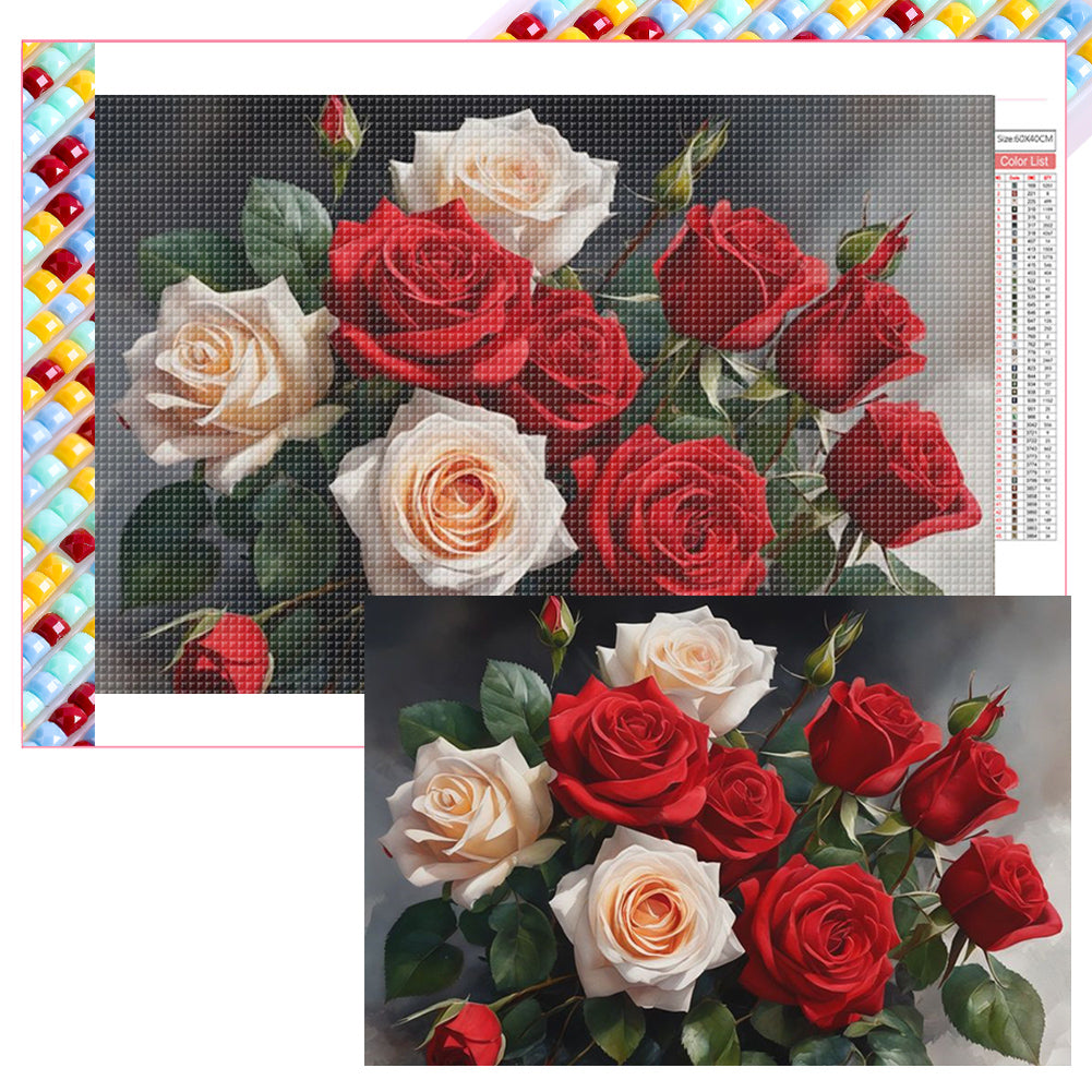 Diamond Painting - Full Square - roses (60*40CM)