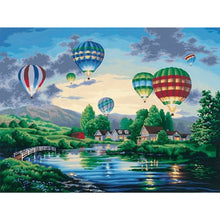 Load image into Gallery viewer, Diamond Painting - Full Square - hot air balloon (40*30CM)

