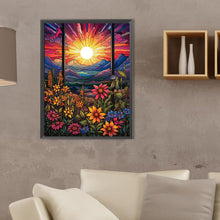 Load image into Gallery viewer, Diamond Painting - Full Square - flowers sunrise (30*40CM)

