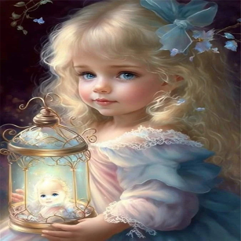 Diamond Painting - Full Square - sweet girl (30*40CM)