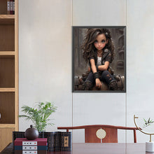 Load image into Gallery viewer, Diamond Painting - Full Round - sweet cool girl (40*50CM)
