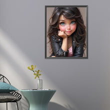 Load image into Gallery viewer, Diamond Painting - Full Round - sweet cool girl (40*50CM)
