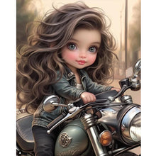 Load image into Gallery viewer, Diamond Painting - Full Round - sweet cool girl (40*50CM)
