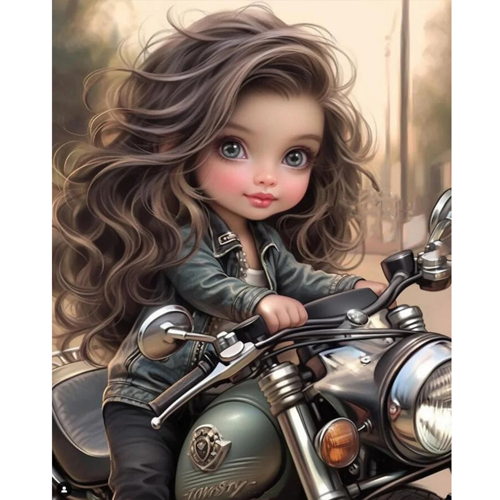 Diamond Painting - Full Round - sweet cool girl (40*50CM)