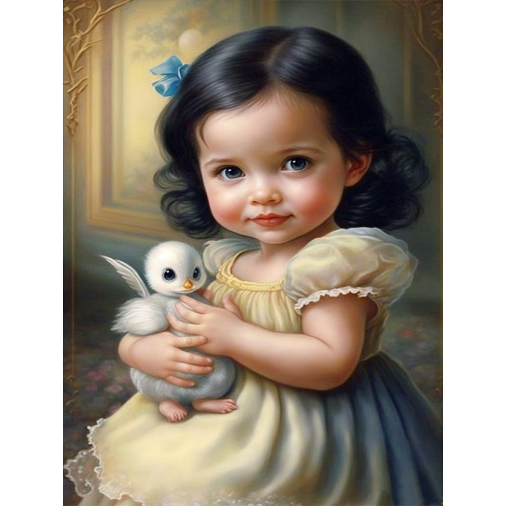 Diamond Painting - Full Round - sweet girl (30*40CM)