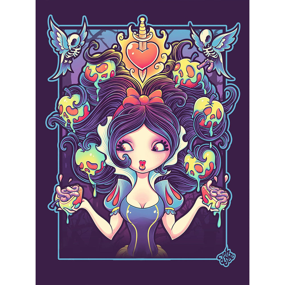 Diamond Painting - Full Round - dark princess (30*40CM)