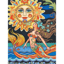 Load image into Gallery viewer, Diamond Painting - Full Round - sun and mermaid (30*40CM)
