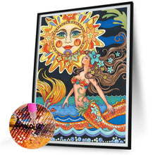 Load image into Gallery viewer, Diamond Painting - Full Round - sun and mermaid (30*40CM)
