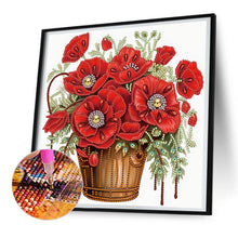 Load image into Gallery viewer, Diamond Painting - Partial Special Shaped - poppy flower (30*30CM)
