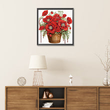 Load image into Gallery viewer, Diamond Painting - Partial Special Shaped - poppy flower (30*30CM)
