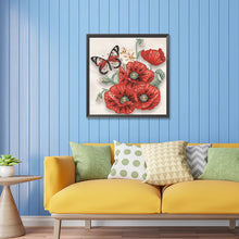 Load image into Gallery viewer, Diamond Painting - Partial Special Shaped - poppy flower (30*30CM)
