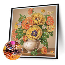 Load image into Gallery viewer, Diamond Painting - Partial Special Shaped - poppy flower (30*30CM)
