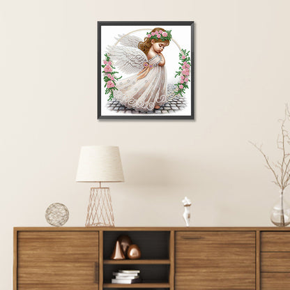 Diamond Painting - Partial Special Shaped - angel child (30*30CM)