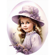 Load image into Gallery viewer, Diamond Painting - Full Round - lavender girl (30*40CM)
