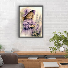 Load image into Gallery viewer, Diamond Painting - Full Round - lavender girl (30*40CM)
