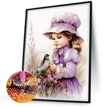 Load image into Gallery viewer, Diamond Painting - Full Round - lavender girl (30*40CM)
