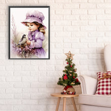 Load image into Gallery viewer, Diamond Painting - Full Round - lavender girl (30*40CM)
