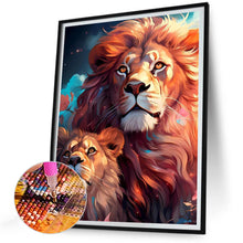 Load image into Gallery viewer, Diamond Painting - Full Round - lion (30*40CM)
