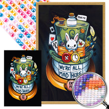 Load image into Gallery viewer, AB Diamond Painting - Full Round - White Rabbit and Mad Hatter (40*60CM)
