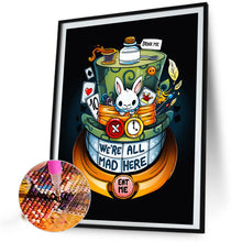 Load image into Gallery viewer, AB Diamond Painting - Full Round - White Rabbit and Mad Hatter (40*60CM)
