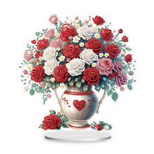 Load image into Gallery viewer, Acrylic Rose Vase Diamond Painting Desktop Decorations for Office Desktop Decor
