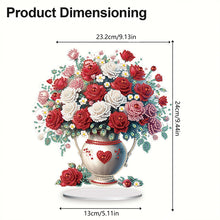 Load image into Gallery viewer, Acrylic Rose Vase Diamond Painting Desktop Decorations for Office Desktop Decor
