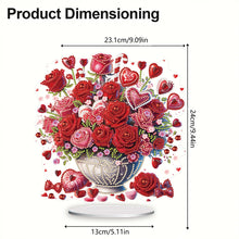 Load image into Gallery viewer, Acrylic Rose Vase Diamond Painting Desktop Decorations for Office Desktop Decor
