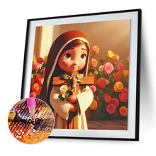 Load image into Gallery viewer, Diamond Painting - Full Round - Q version of Virgin Mary (30*30CM)

