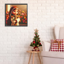 Load image into Gallery viewer, Diamond Painting - Full Round - Q version of Virgin Mary (30*30CM)
