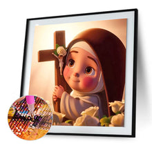 Load image into Gallery viewer, Diamond Painting - Full Round - Q version of Virgin Mary (30*30CM)
