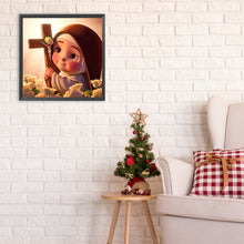 Load image into Gallery viewer, Diamond Painting - Full Round - Q version of Virgin Mary (30*30CM)
