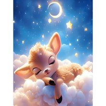 Load image into Gallery viewer, Diamond Painting - Full Round - Deer sleeping on the clouds (30*40CM)
