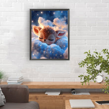 Load image into Gallery viewer, Diamond Painting - Full Round - Deer sleeping on the clouds (30*40CM)
