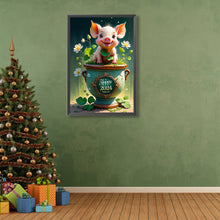Load image into Gallery viewer, Diamond Painting - Full Round - happy piggy (40*60CM)
