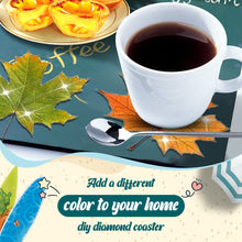 Load image into Gallery viewer, 6/8 Pcs Acrylic Summer Beach Diamond Painting Coasters with Holder Cork Pads
