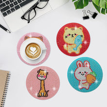 Load image into Gallery viewer, 6/8 Pcs Acrylic Summer Beach Diamond Painting Coasters with Holder Cork Pads
