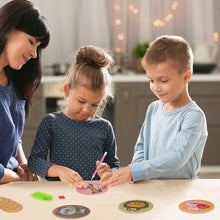 Load image into Gallery viewer, 6/8 Pcs Acrylic Summer Beach Diamond Painting Coasters with Holder Cork Pads
