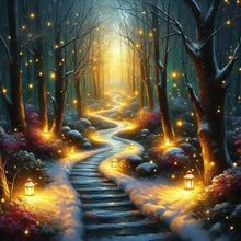 Load image into Gallery viewer, Diamond Painting - Full Round - Candlelight Forest (30*30CM)
