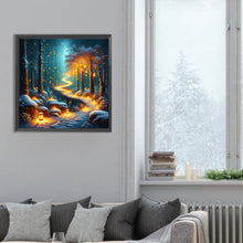 Load image into Gallery viewer, Diamond Painting - Full Round - Candlelight Forest (30*30CM)
