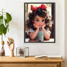 Load image into Gallery viewer, Diamond Painting - Full Round - sweet girl (30*40CM)
