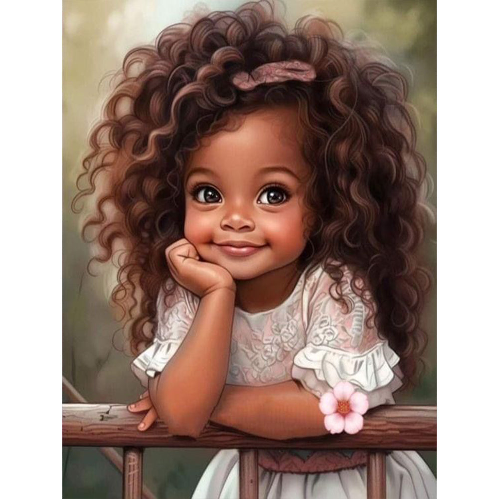 Diamond Painting - Full Round - sweet girl (30*40CM)