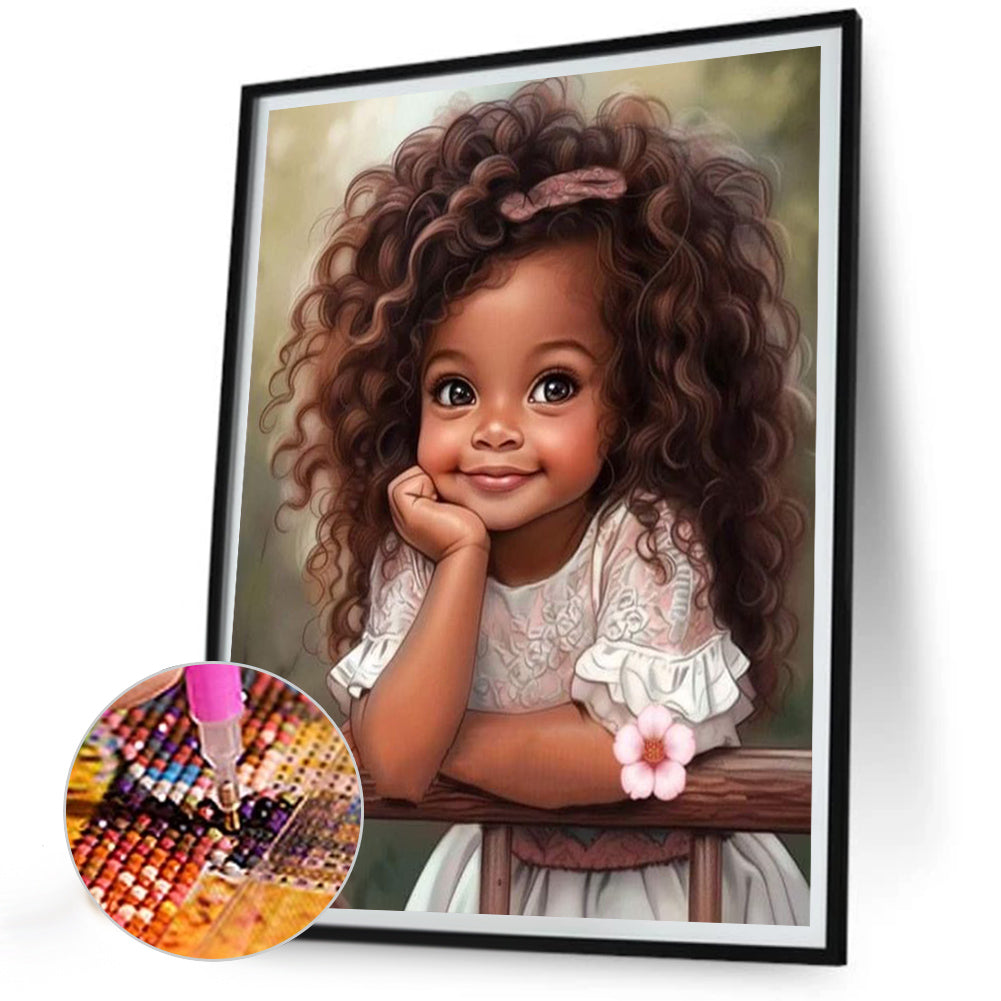Diamond Painting - Full Round - sweet girl (30*40CM)