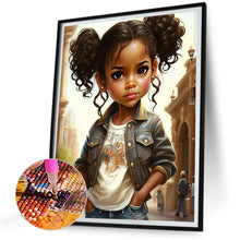 Load image into Gallery viewer, Diamond Painting - Full Round - sweet girl (30*40CM)
