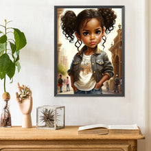 Load image into Gallery viewer, Diamond Painting - Full Round - sweet girl (30*40CM)
