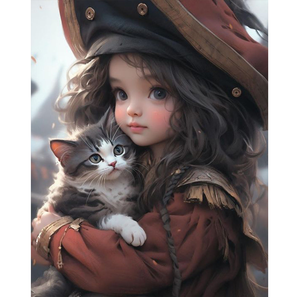 Diamond Painting - Full Round - sweet girl (40*50CM)