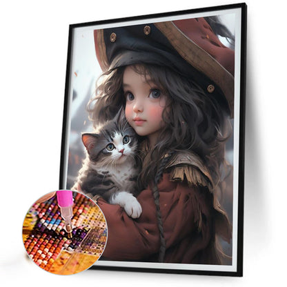 Diamond Painting - Full Round - sweet girl (40*50CM)
