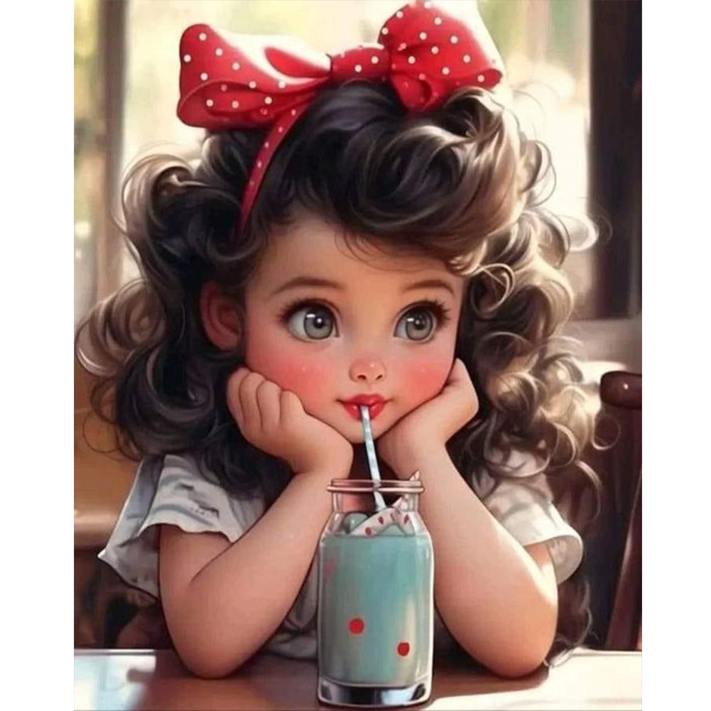 Diamond Painting - Full Round - sweet girl (40*50CM)
