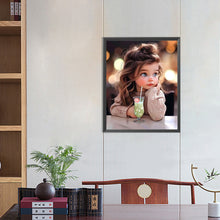 Load image into Gallery viewer, Diamond Painting - Full Round - sweet girl (40*50CM)
