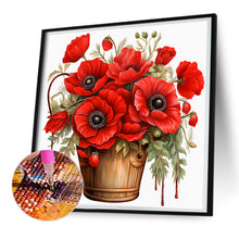 Load image into Gallery viewer, Diamond Painting - Full Round - poppy flower (30*30CM)
